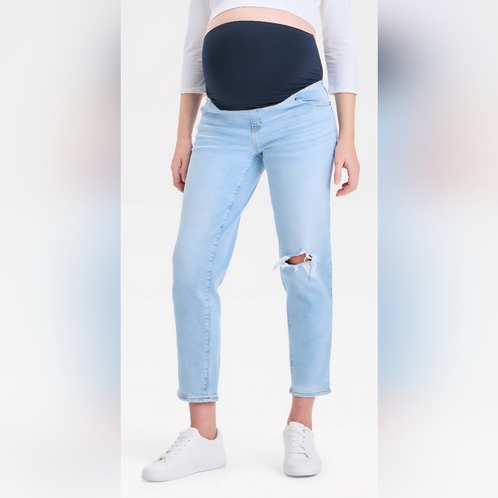 NWT High Rise Over The Belly 80's Slim - Medium Wash Denim Jeans - Size 16